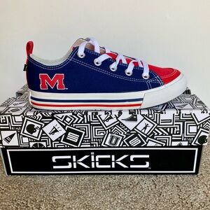 🆕 Ole Miss Rebels SKICKS Tennis Shoes Sneakers